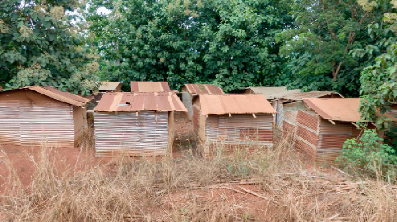 Some of the structures that were allegedly constructed after the place was declared a mining site Why Ghana needs Ahafo North Gold Mine